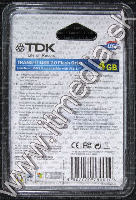 Image of TDK USB 2.0 Pendrive 4GB (IT2676)