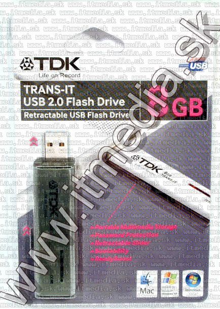 Image of TDK USB 2.0 Pendrive 8GB (IT1335)