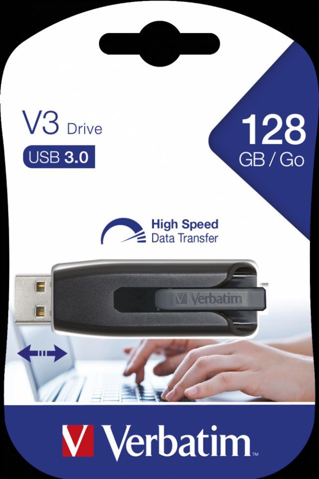 Image of Verbatim 128GB USB 3.0 Pendrive Store-N-Go (49189) (IT14627)