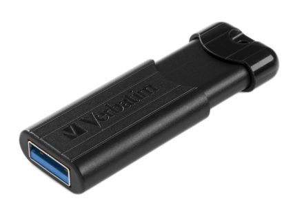 Image of Verbatim 128GB USB 3.0 Pendrive PinStripe (49319) (IT14437)