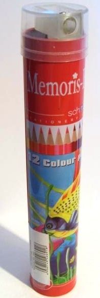 Image of Színes Ceruza Készlet 12db + hegyező (IT11354)