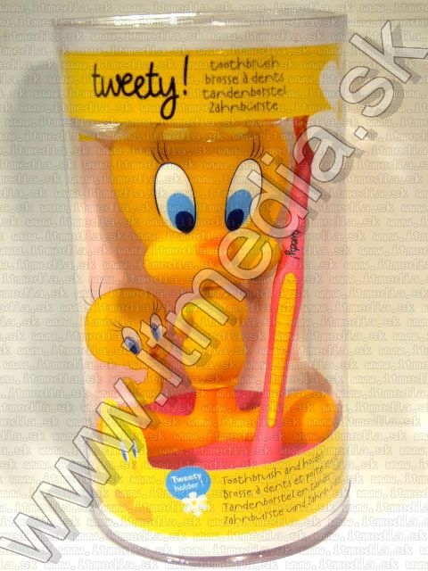 Image of Tweety Toothbrush and Toothbrush Holder (IT3290)