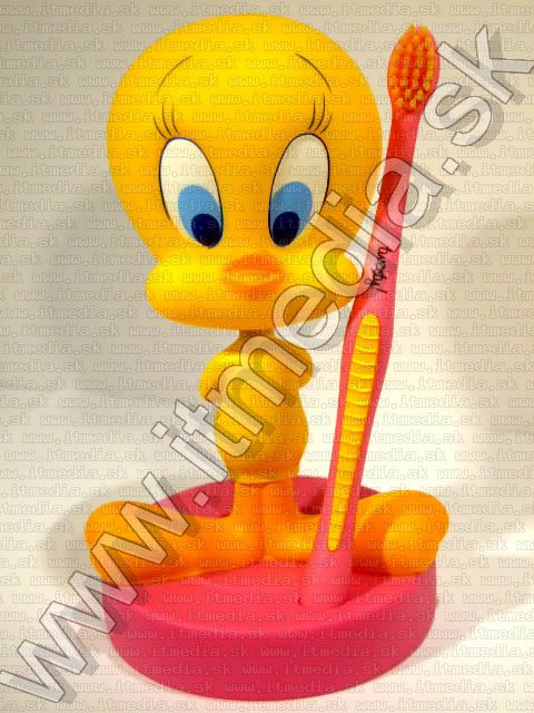 Image of Tweety Toothbrush and Toothbrush Holder (IT3290)