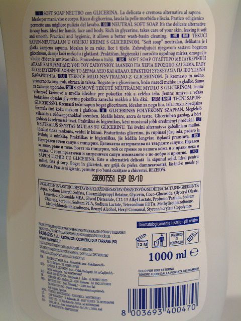 Image of Genera Beauty Glycerin Soft Soap 1000ml *REFILL* (IT1945)