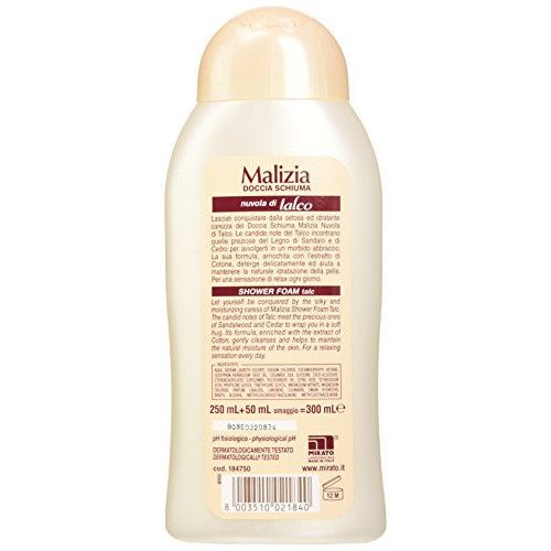 Image of Malizia Relax tusfürdő 300ml *Nuvola di Talco* (IT12618)
