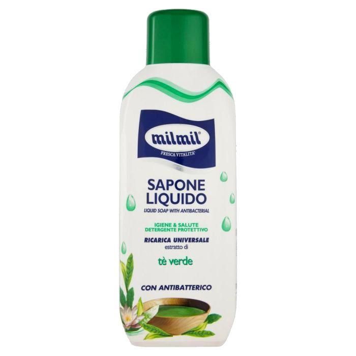 Image of Milmil folyékony szappan (Zöld tea) Antibakteriális 1000ml Info! (IT13633)