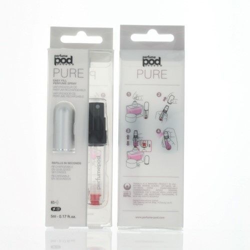 Image of PerfumePod Pure Easy Fill Perfume Sprayer 5ml Silver Info! (IT13487)