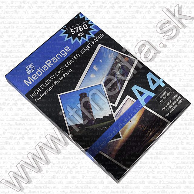 Image of Mediarange Glossy Photopaper A4 160g (100pk) (IT6994)