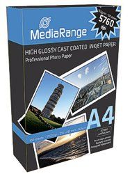 Image of Mediarange Glossy Photopaper A4 160g (100pk) (IT6994)