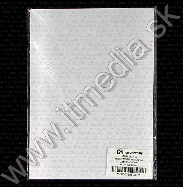 Image of Mirror **Microporous** Luster Photo Paper A4 260g RC (20pk)***OEM*** (IT6814)