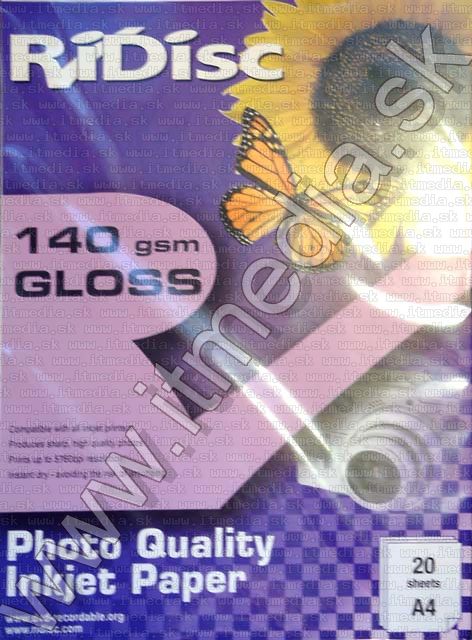 Image of Ridisc Photo Paper A4 --140g-- Glossy (20pk) (IT3798)