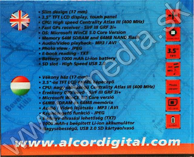 Image of Alcor Meet 3.5 PNA GPS Navigation SET *NO MAP* (IT4940)