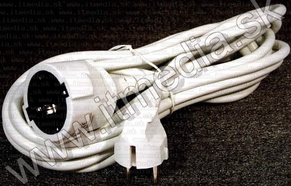 Image of Hosszabbító kábel 2m fehér (földelt) (IT12814)