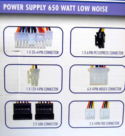 Image of Sweex PC ATX Power Supply 650 Watt *Silent* (PS040) (IT3984)