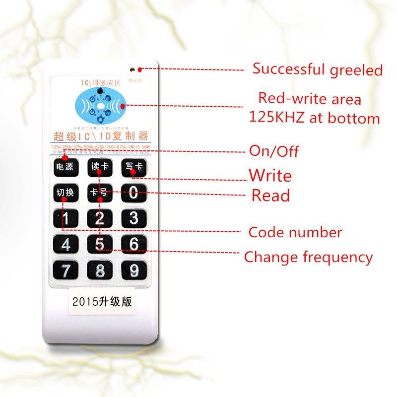 Image of Kézi RFID másoló 125kHz 13.56MHz S50  (IT12230)