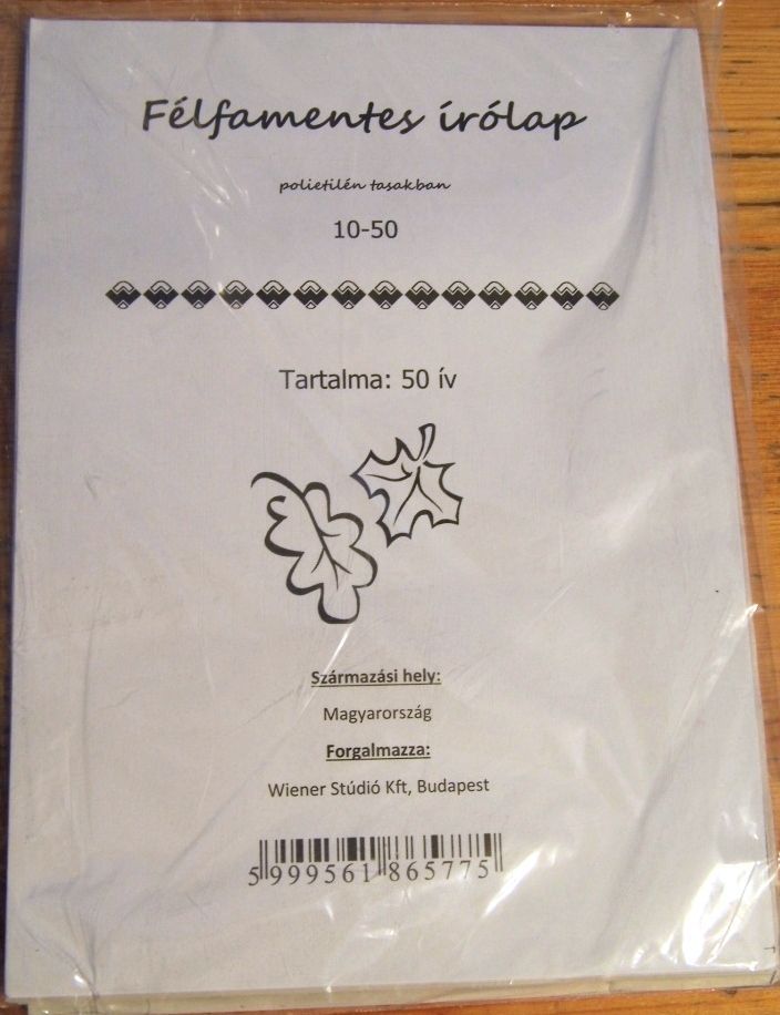 Image of Félfamentes írólap A5 50x (IT11397)