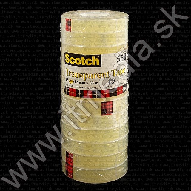 Image of SCOTCH Sealing Tape (cellux), 12mm x 33m, 12-set (IT0906)
