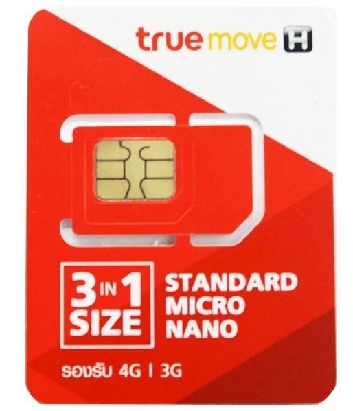 Image of Thai SIM kártya (feltöltős) Truemove-H Social miniSIM microSIM (IT13283)