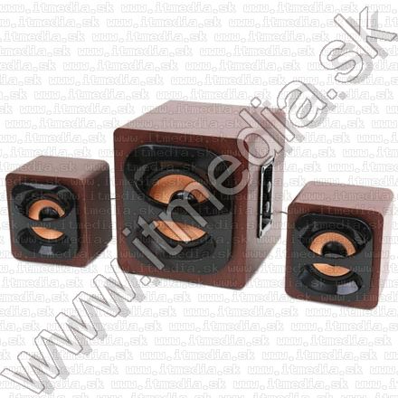 Image of Omega aktív 2.1 hangfalszett (15W, Fa) (42012) (IT9770)