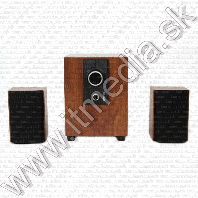 Image of Omega aktív 2.1 hangfalszett (25W, Fa) Barna (42727) (IT11080)