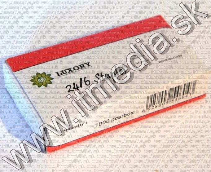 Image of Tűzőgép kapocs 24/6 1000 darab (Luxory) (IT11475)