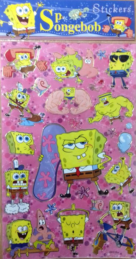 Image of *Spongebob* Sticker 30x20 (BK-1016a) (IT14329)