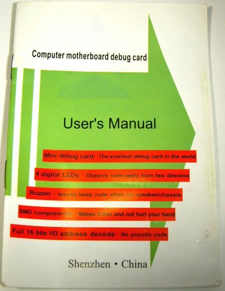 Image of miniPCI Post Card (Notebook Test Card) (IT4165)