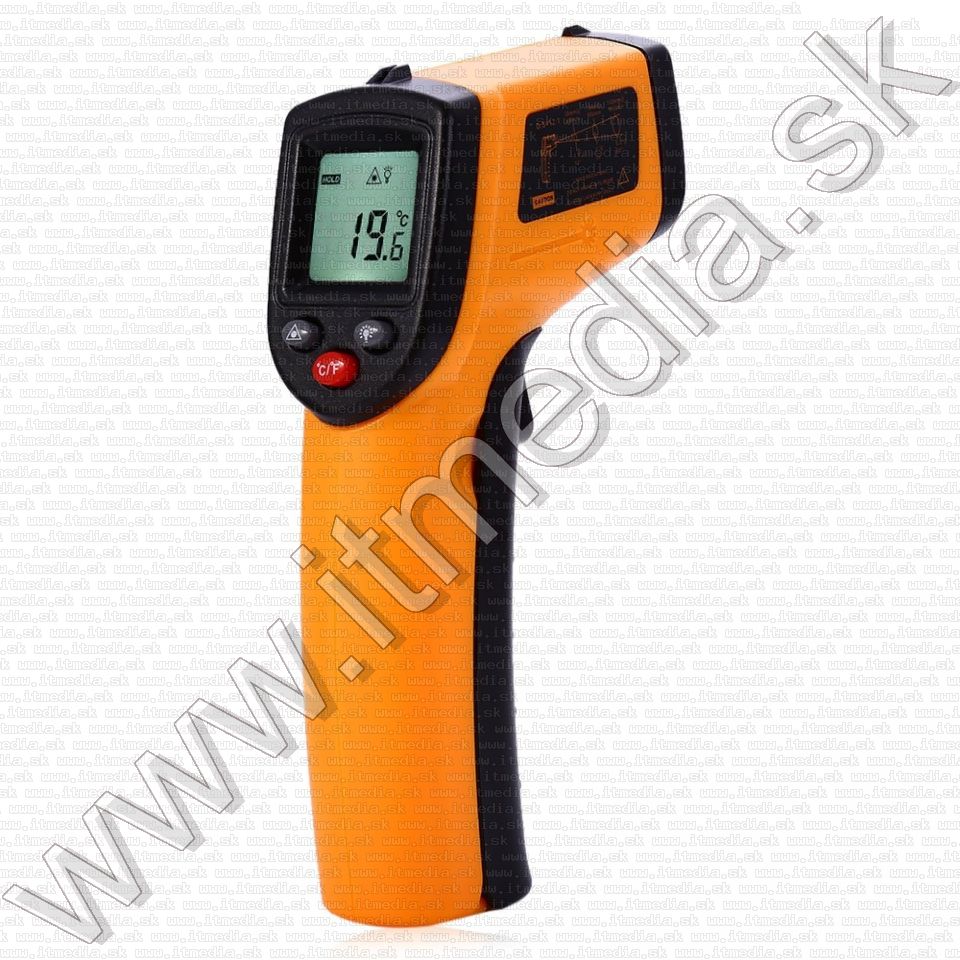 Image of Infravörös Digitális Hőmérő (érintkezés mentes) lézeres célzóval  -50..+330C (IT11062)