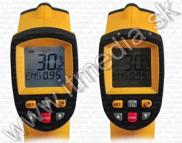 Image of Infravörös Digitális Hőmérő (érintkezés mentes) lézeres célzóval  -50..+900C (IT10077)