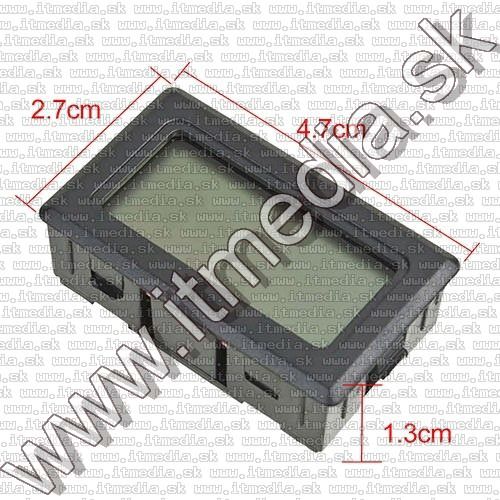 Image of Digitális LCD hőmérő és páratartalom mérő (fekete) (IT12747)