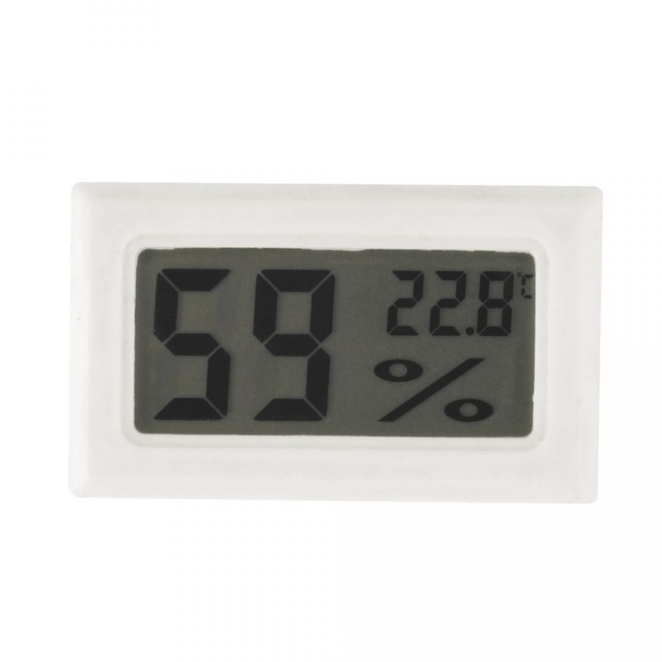 Image of Digitális LCD hőmérő és páratartalom mérő (fehér) (IT12237)
