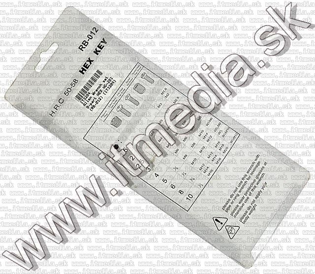 Image of Allen Wrench set 9-part HEX HG-201 (RB-012) (IT3204)