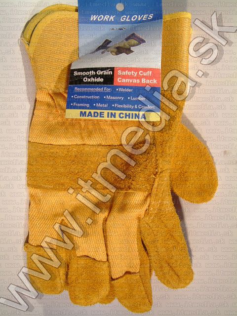Image of Leather Work Gloves, 1pair (IT2184)