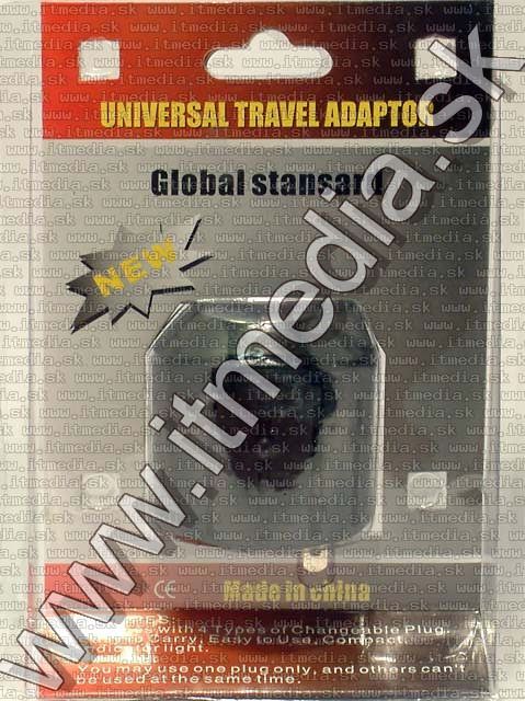 Image of Universal Travel Socket Converter *Round* (IT4756)