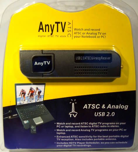 Image of AnyTV USB 2.0 Dual Analogue ATSC TV Stick (IT3240)