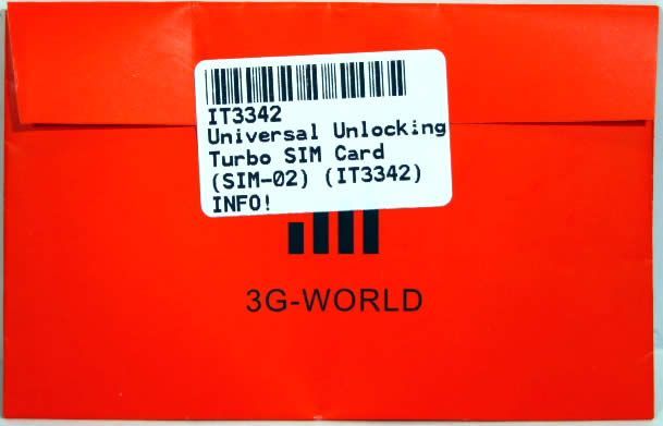 Image of I-Phone Unlocking Turbo SIM Card (SIM-02) (IT3343)