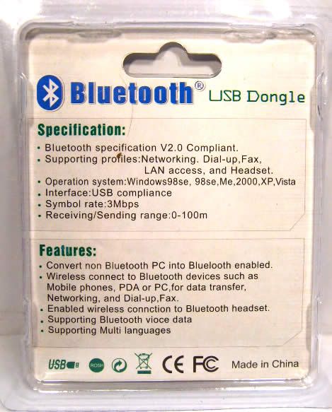 Image of Bluetooth v2.0 *nano* USB dongle Vista ready *Orange* (IT3990)