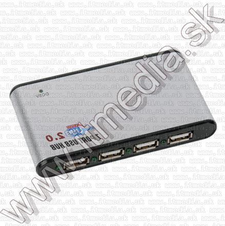 Image of Omega USB 2.0 Metal Hub 7 port (power capable) (IT4424)