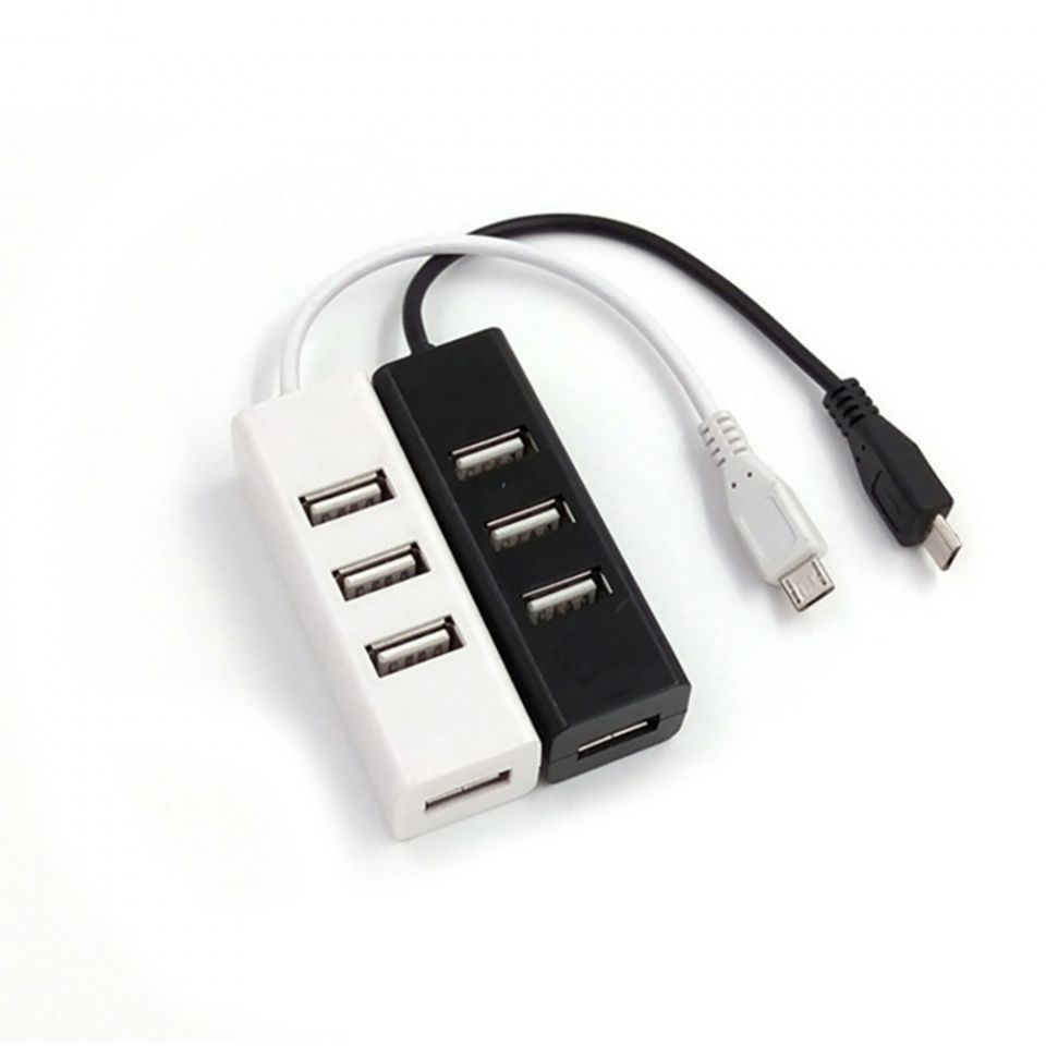 Image of microUSB 2.0 HUB 4 port Black (IT13903)