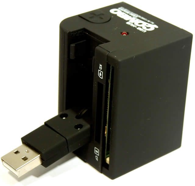 Image of IT Media USB 2.0 HUB tower, 3 port + Card reader (IT3558)