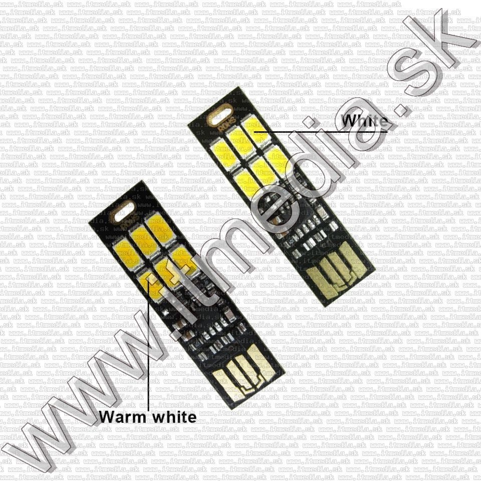 Image of Dimmelhető USB LED-es lámpa 6 fényes leddel (Fehér) (IT10318)