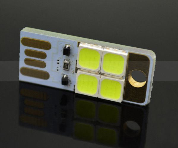 Image of USB LED-es lámpa panel 4 leddel (5050, Meleg fehér) (IT11025)