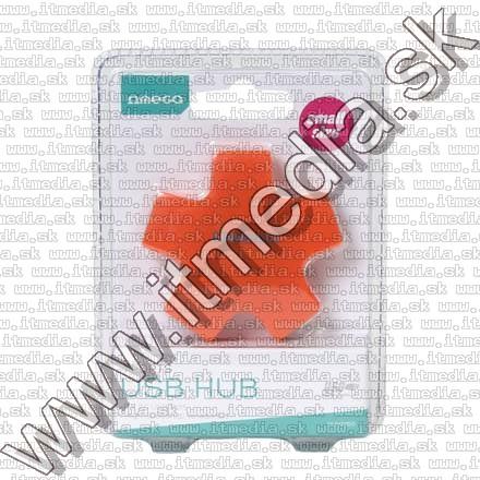 Image of OMEGA USB 2.0 HUB 4 port *Star* Orange (IT12060)