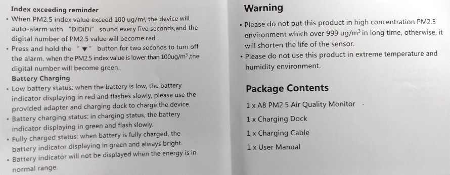 Image of A8 Air quality monitoring station PM2.5 44498 (IT13683)