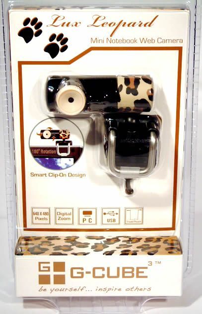 Image of G-Cube Lux Leopard WebCam GWL-835B Brown (IT2959)