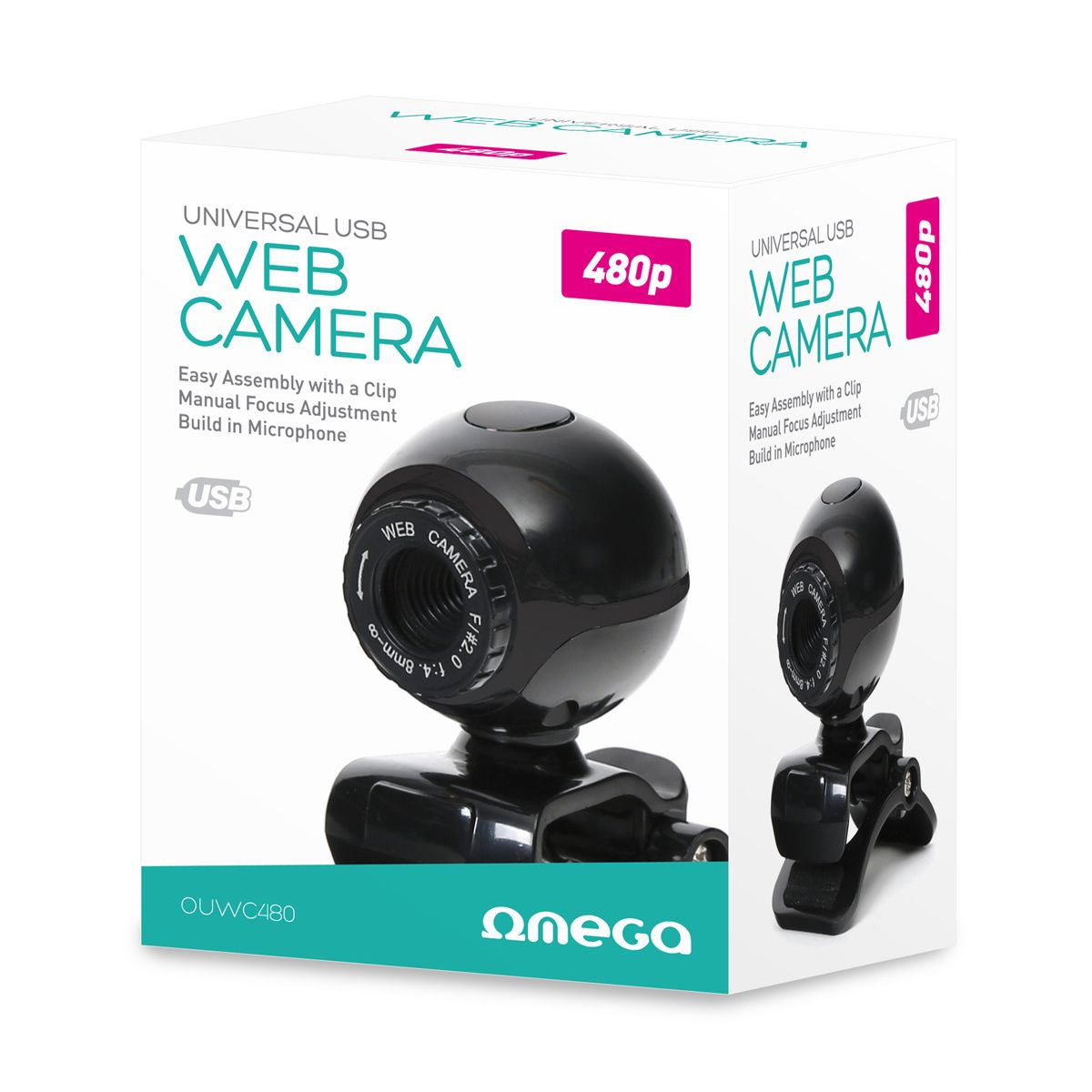 Image of Omega 480p USB WebCam [45336] (IT9695)