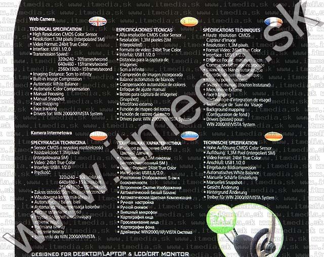 Image of Omega VOIP STARTER KIT (C23 WebCam + headset) (IT4427)