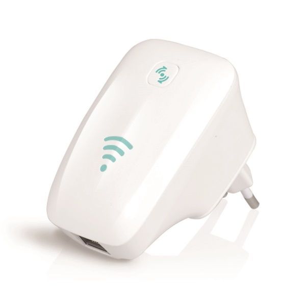 Image of Omega WLAN Repeater (Wifi) 300 Mbit OWLR325W White (IT13069)