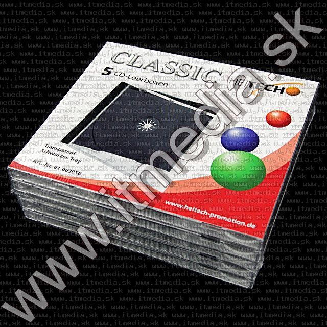 Image of CD Case, Normal, **BLACK** 5-pack (3050) (IT2506)