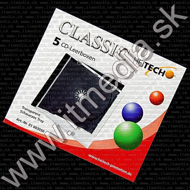 Image of CD Case, Normal, **BLACK** 5-pack (3050) (IT2506)